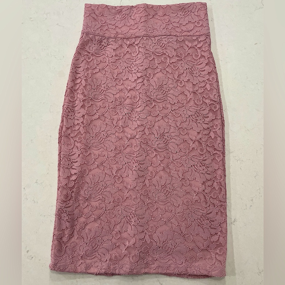 Women’s Stretch Dusty Pink Pencil Skirt